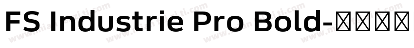 FS Industrie Pro Bold字体转换
